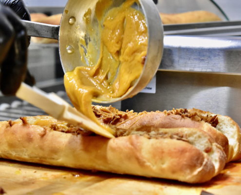 la ptite diablotine et ses hot-dogs cheddar fondu nantes